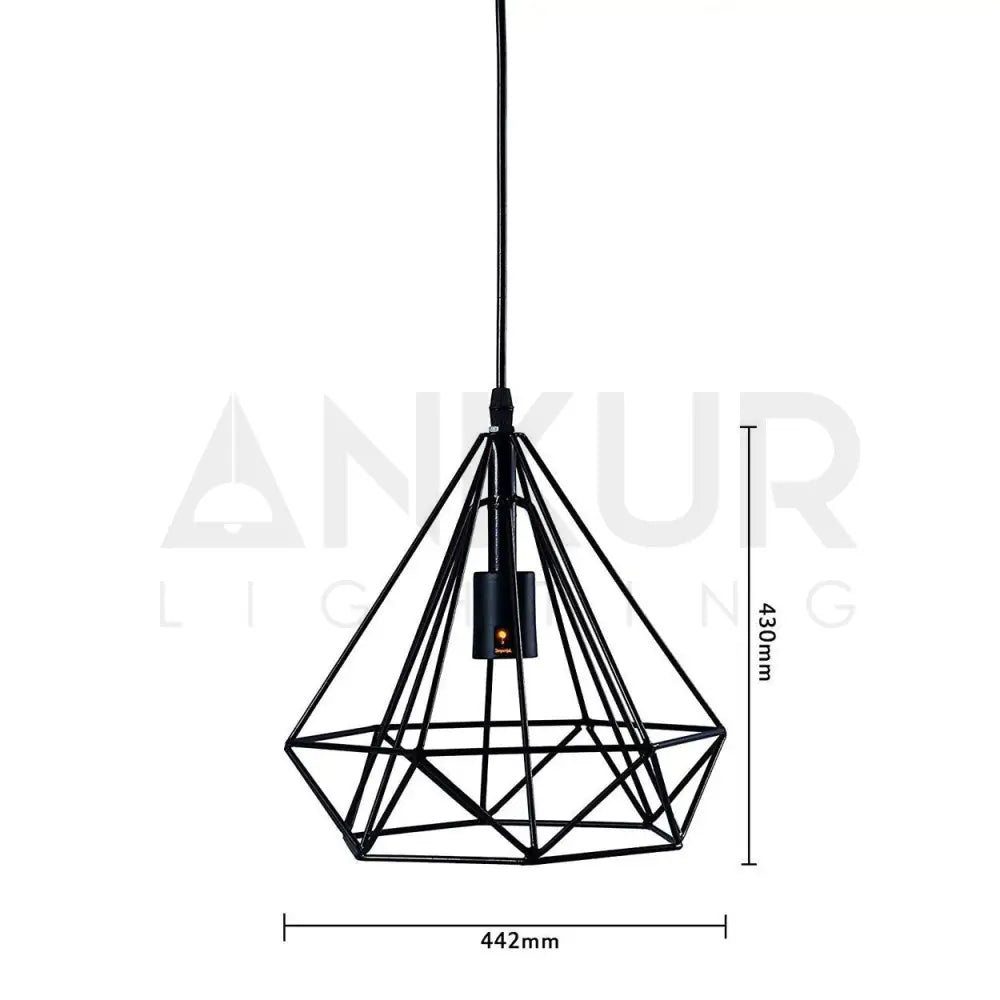 ANKUR DIAMOND CAGE HANGING LIGHT