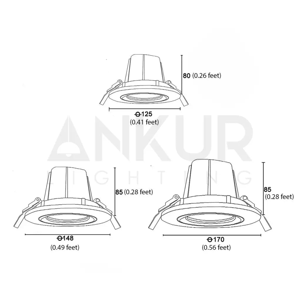 ANKUR DIDA ROUND RECESSED LED DOWNLIGHT - Ankur Lighting