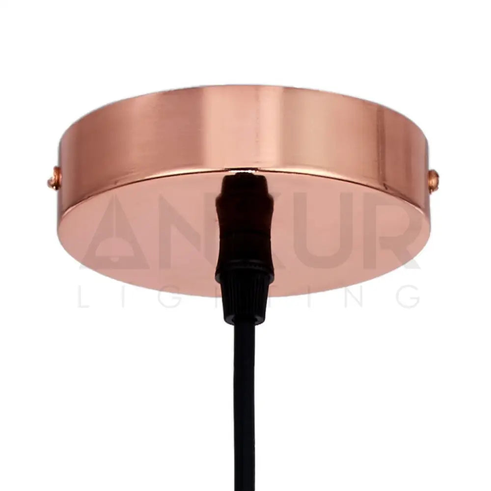 ANKUR DIVINE GRADIENT ROSE GOLD GLASS HANGING LIGHT - Ankur Lighting