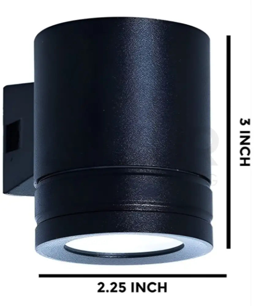 ANKUR DOXX HIGH POWERED OUTDOOR LED WALL LIGHT BLACK