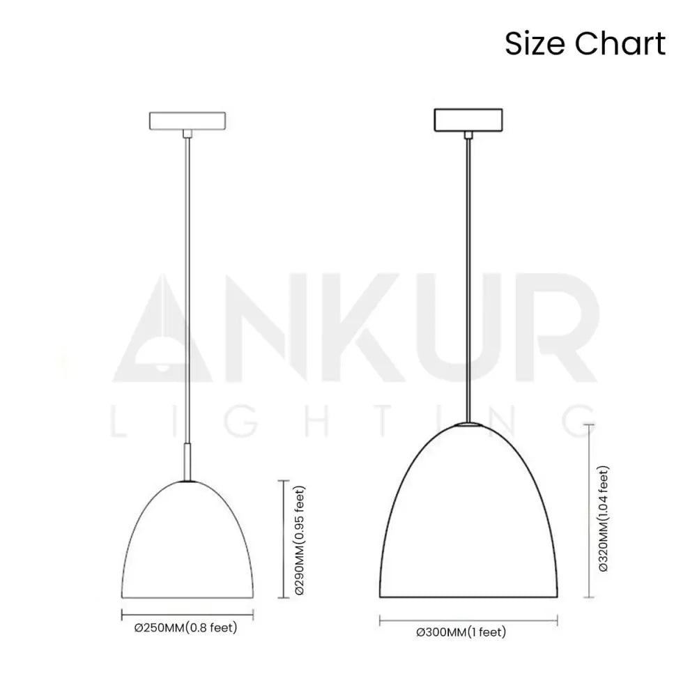 ANKUR EGG METAL PENDANT LIGHT - Ankur Lighting