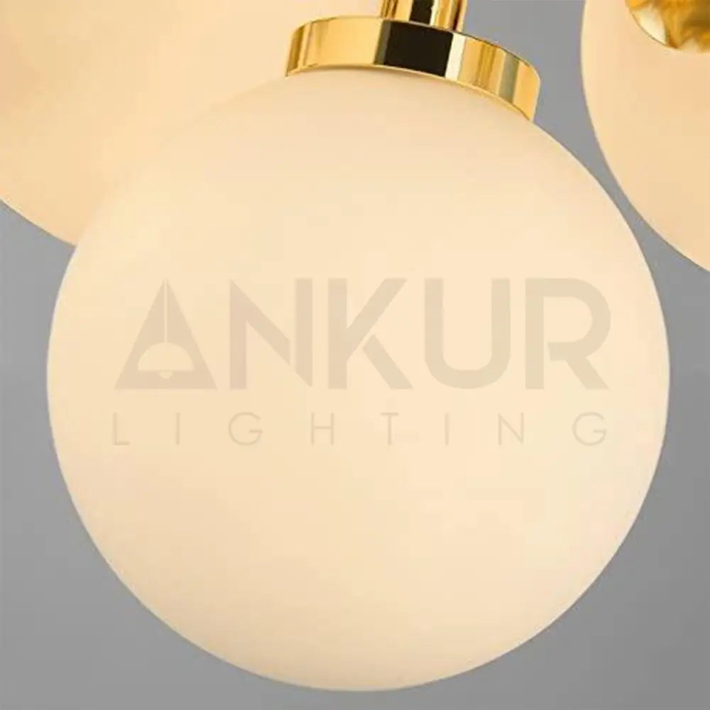 ANKUR EMMA 16 GLOBE RADIANT GOLD CHANDELIER - Ankur Lighting