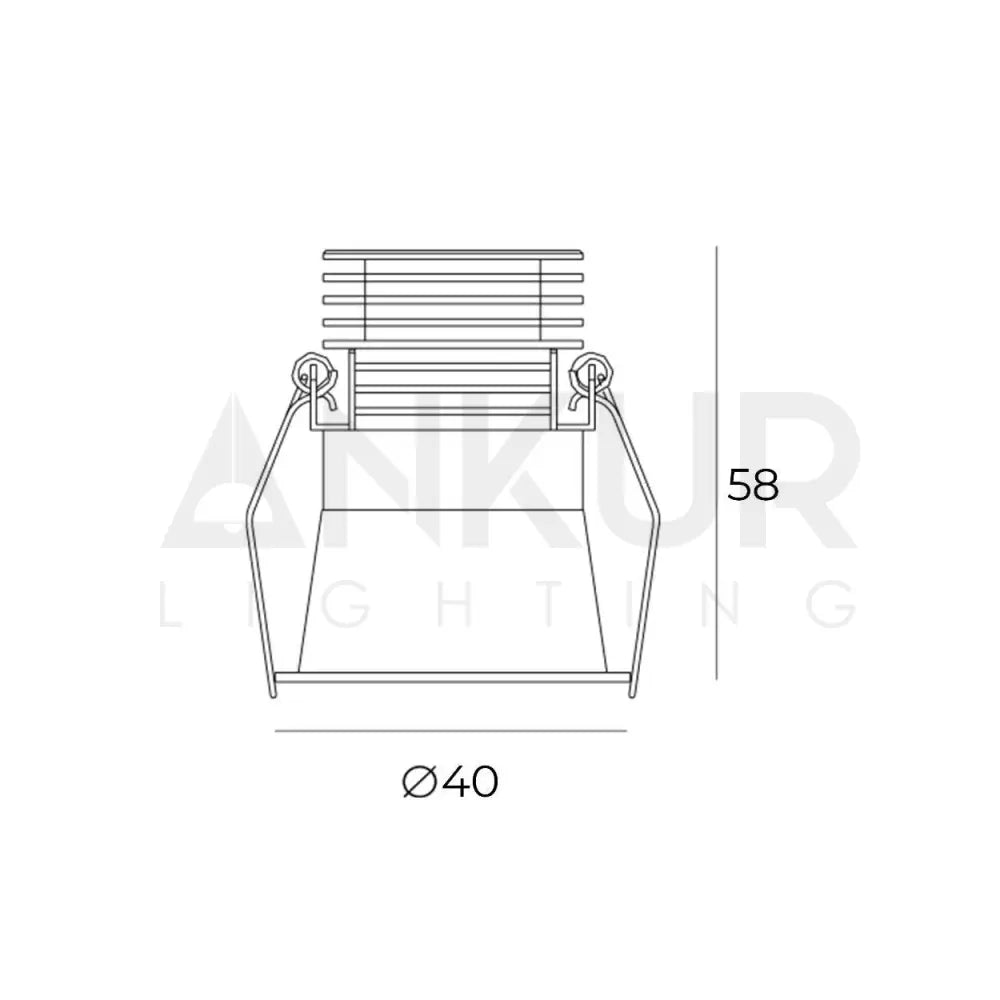ANKUR EURO TOM RECESSES LED DOWNLIGHT - Ankur Lighting