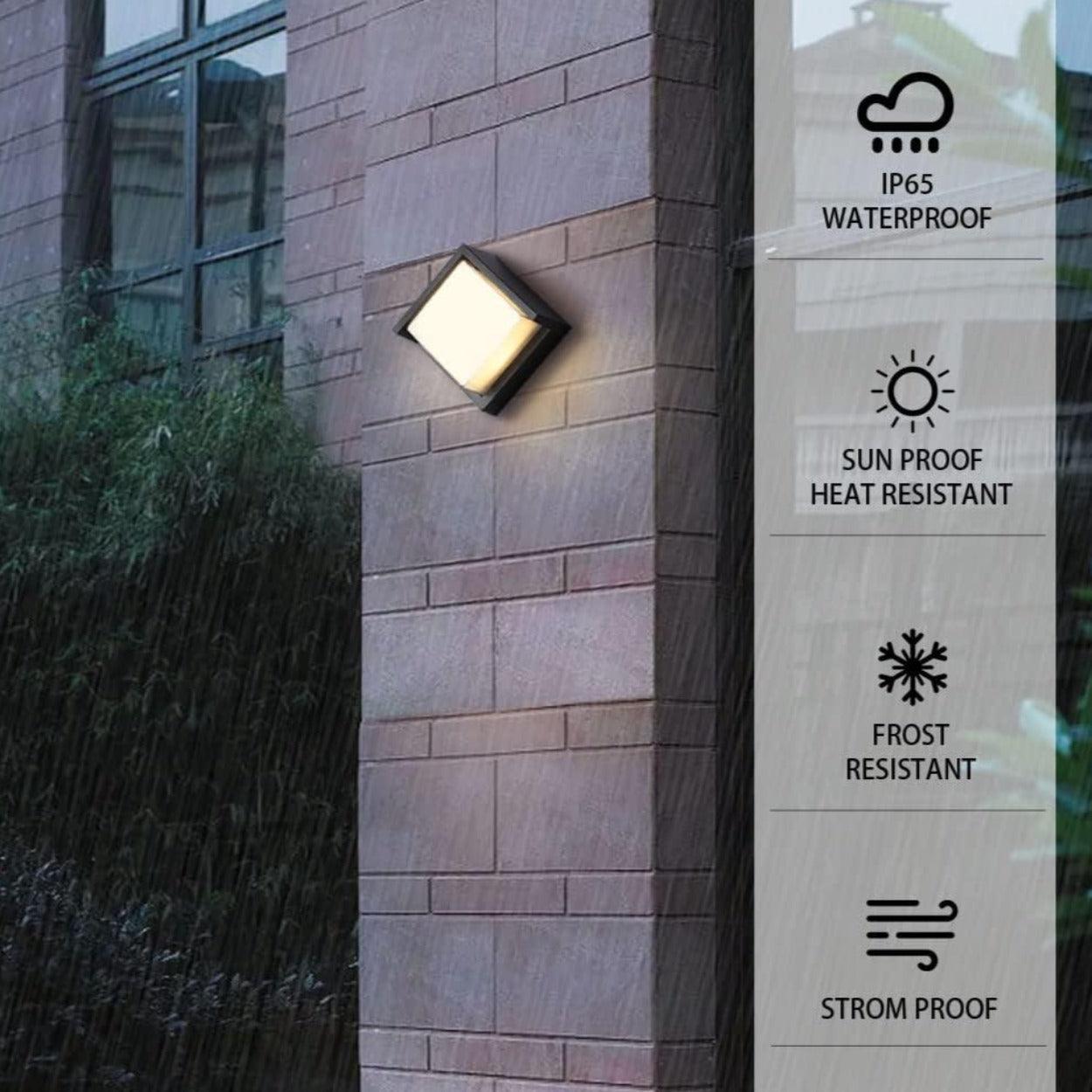 ANKUR EYEBROW OUTDOOR RATED ACRYLIC LED WALL LIGHT - Ankur Lighting