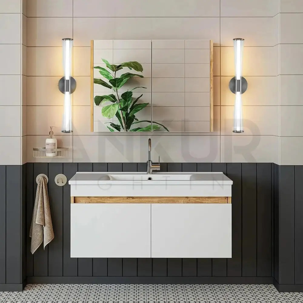 ANKUR FIOCCO METAL AND GLASS LED MIRROR LIGHT