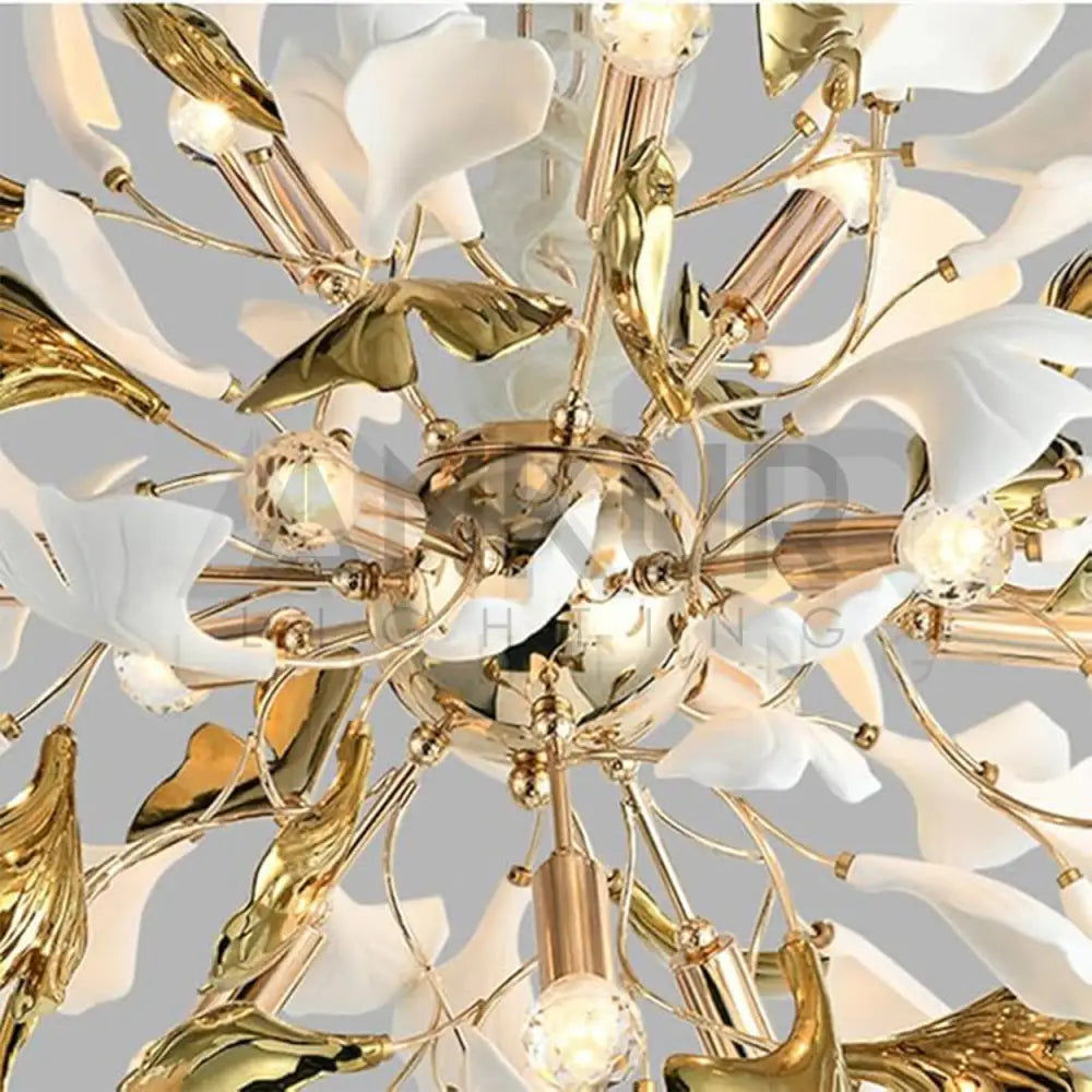 ANKUR FIORENZA CRYSTAL LEAF CHANDELIER