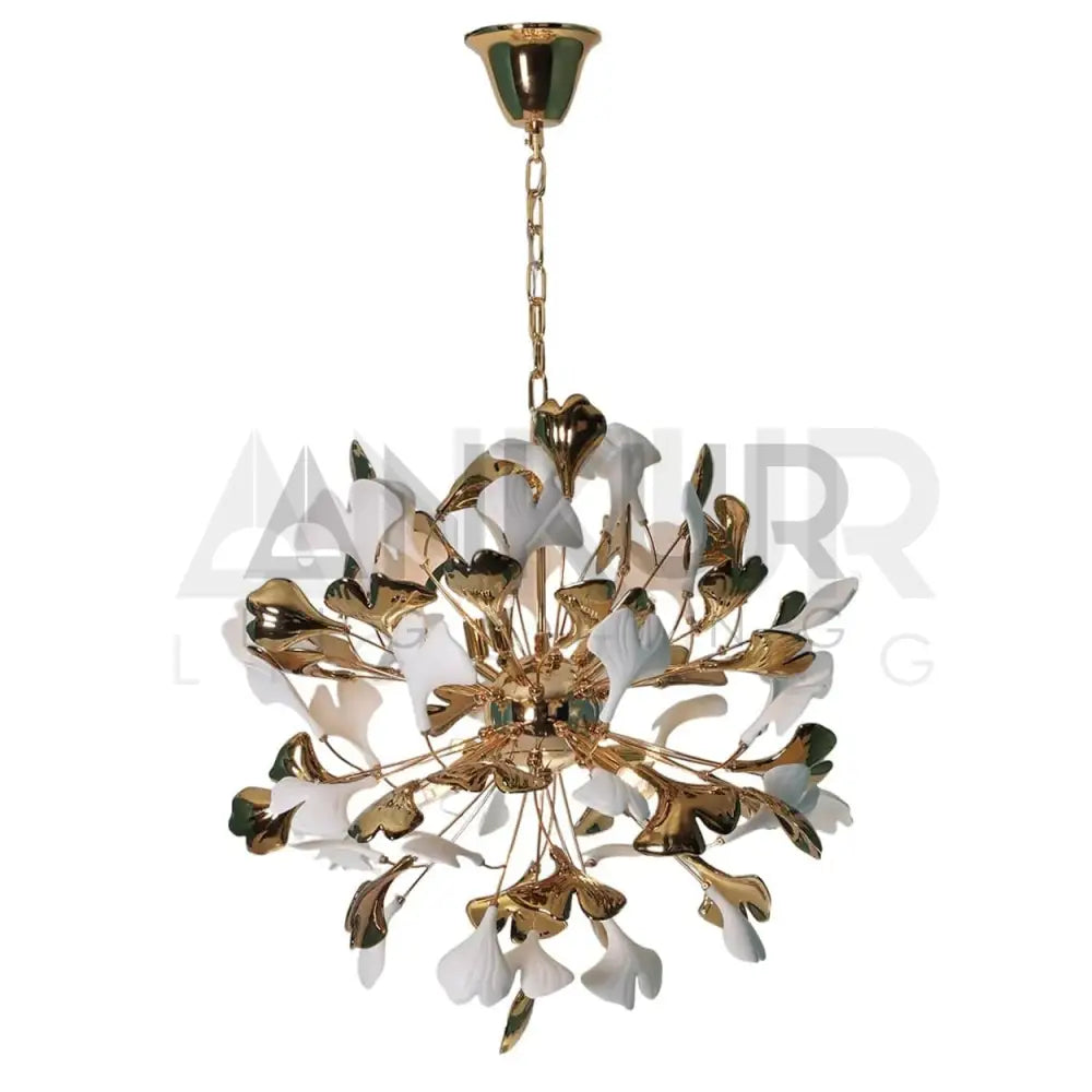 ANKUR FIORENZA CRYSTAL LEAF CHANDELIER