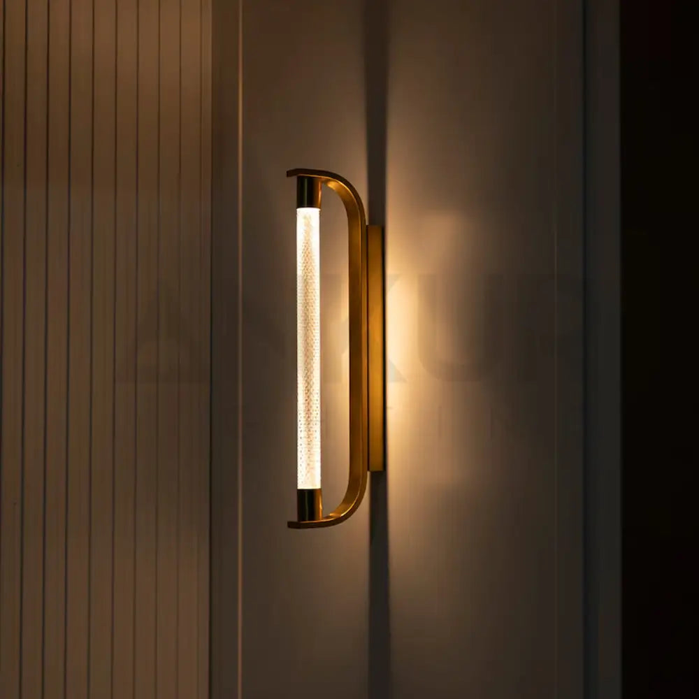 ANKUR FLAVIA CRYSTAL METAL LED MIRROR WALL LIGHT 1 LED