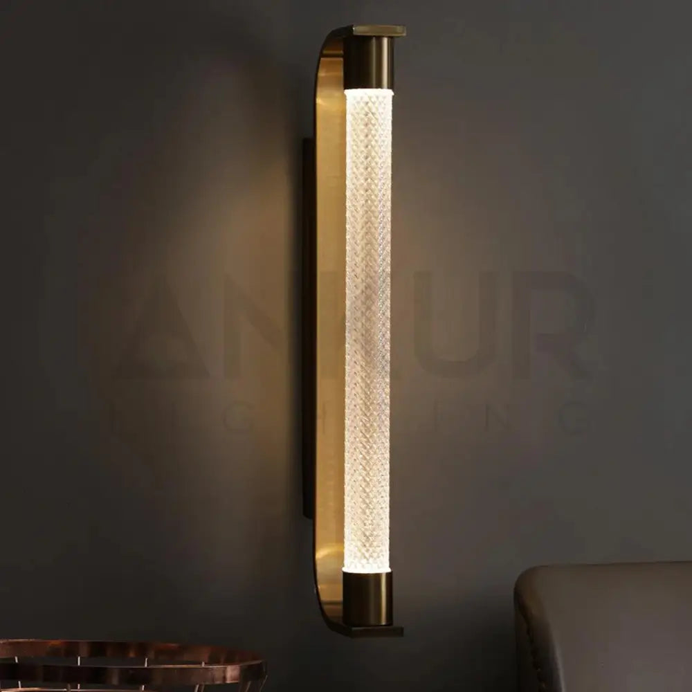 ANKUR FLAVIA CRYSTAL METAL LED MIRROR WALL LIGHT