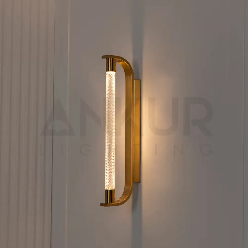 ANKUR FLAVIA CRYSTAL METAL LED MIRROR WALL LIGHT