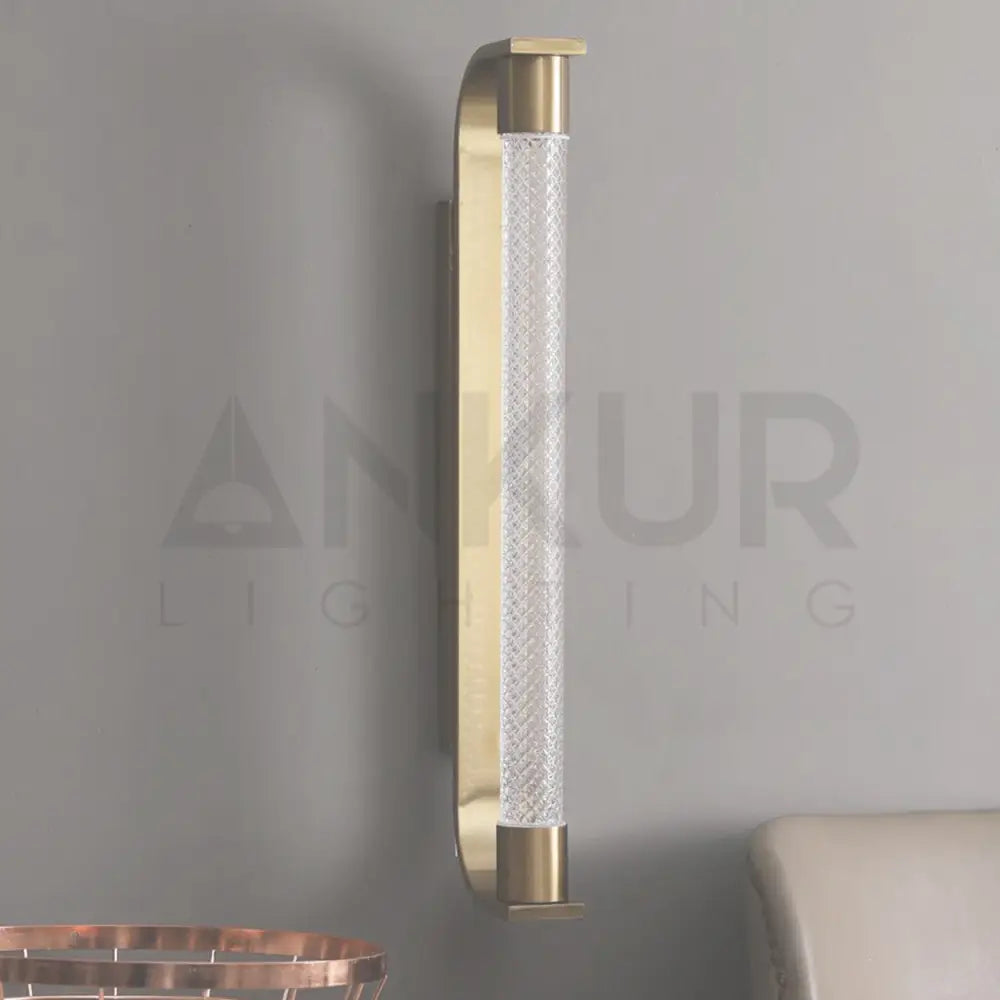 ANKUR FLAVIA CRYSTAL METAL LED MIRROR WALL LIGHT