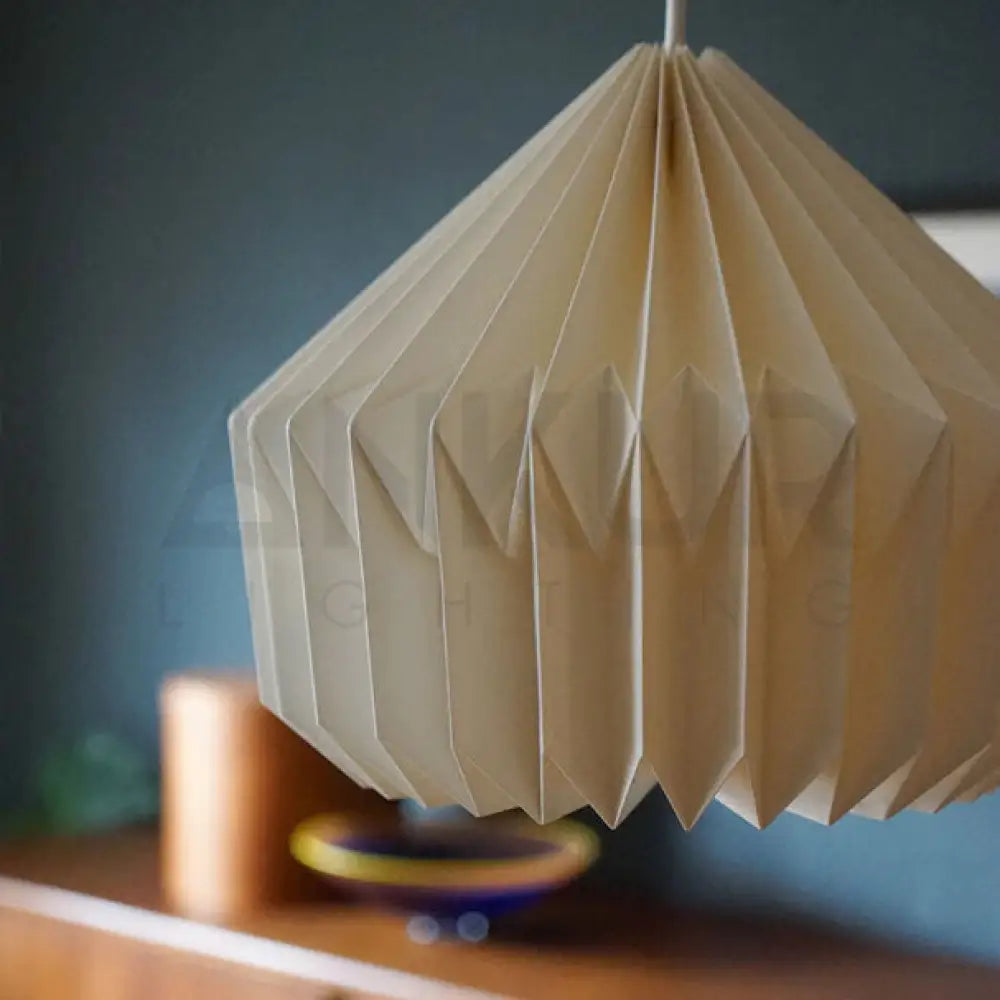 ANKUR FROST ORIGAMI PENDANT LIGHT- PAPER HANDPLEATING HANGING LIGHT Pendant Light