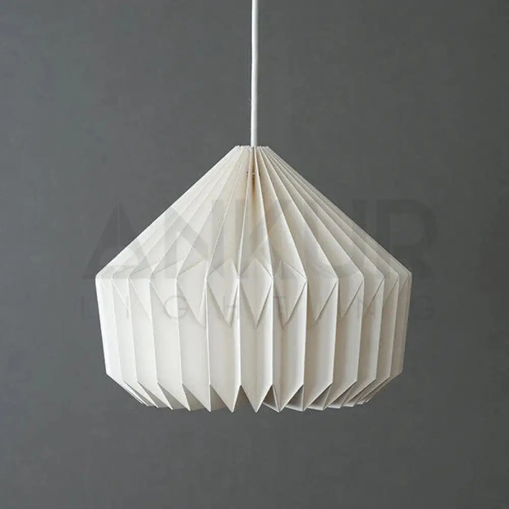 ANKUR FROST ORIGAMI PENDANT LIGHT- PAPER HANDPLEATING HANGING LIGHT Pendant Light