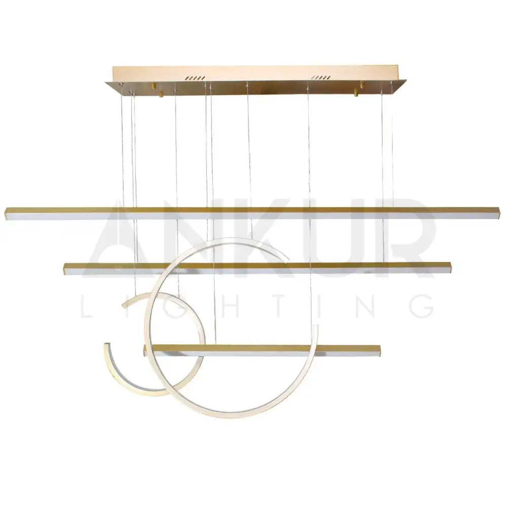 ANKUR GEOM ABSTRACT MODERN CONTEMORARY LED CHANDELIER - Ankur Lighting