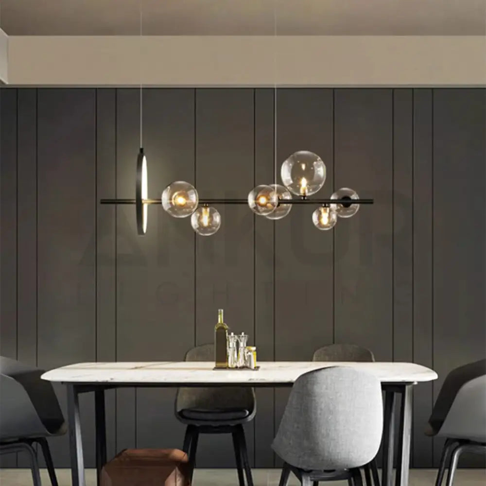 ANKUR GEOM ARIEL MODERN LED RING CHANDELIER HANGING LIGHT