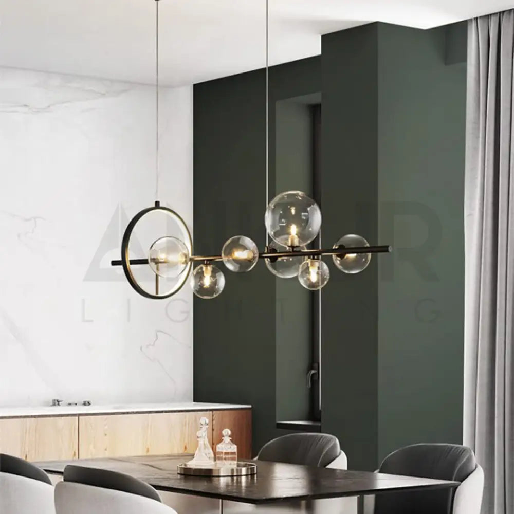 ANKUR GEOM ARIEL MODERN LED RING CHANDELIER HANGING LIGHT