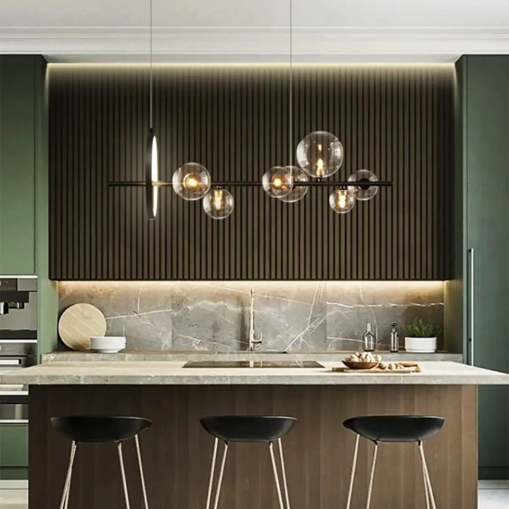 ANKUR GEOM ARIEL MODERN LED RING CHANDELIER HANGING LIGHT SMALL-7LP