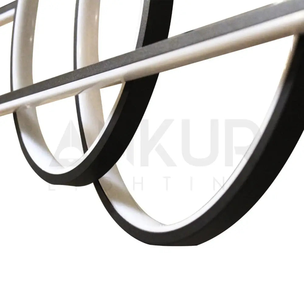 ANKUR GEOM DOUBLE LINEAR AND ROUND LED PENDANT LIGHT - Ankur Lighting