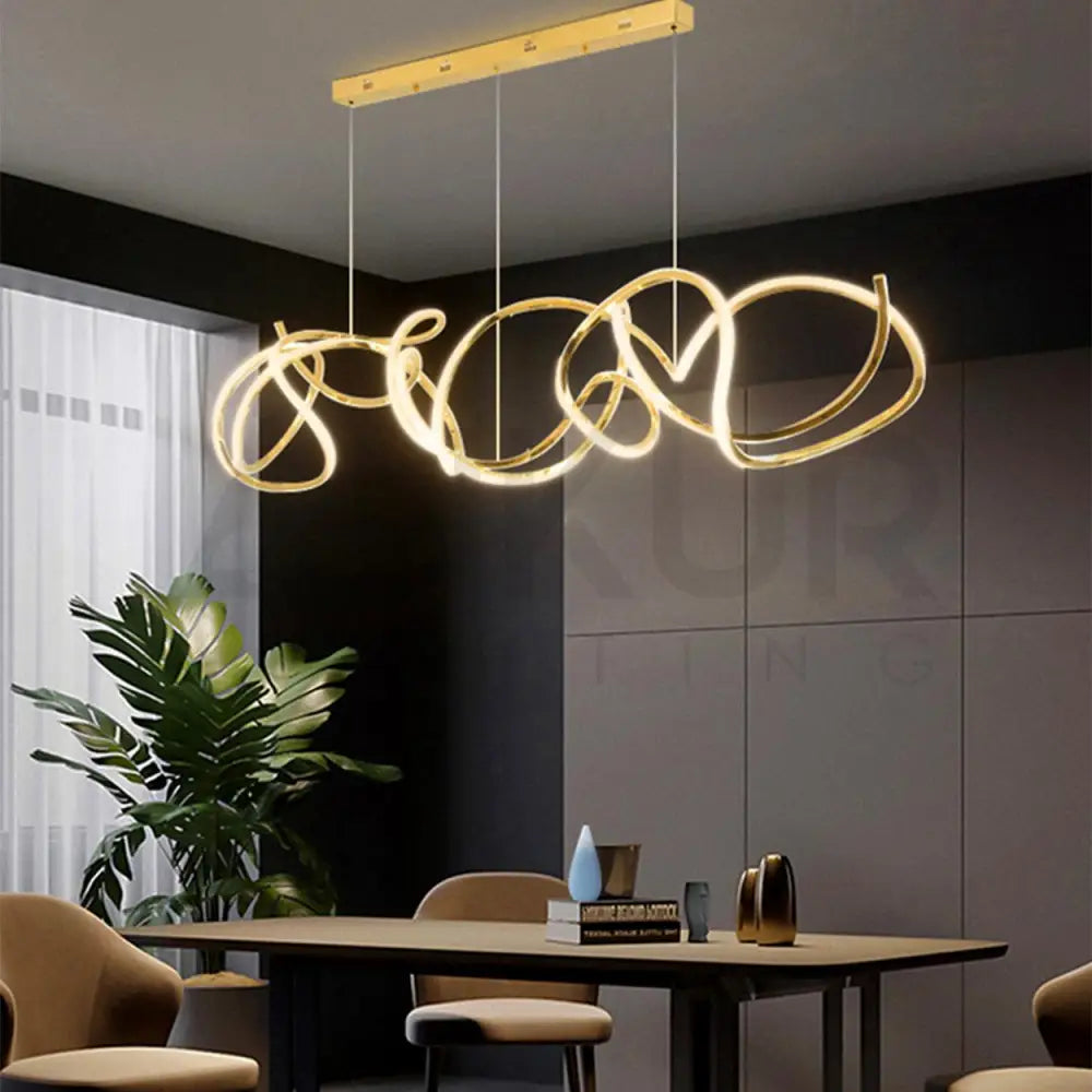 ANKUR GEOM TANGLED CONTEMPORARY LED PENDANT CHANDELIER - Ankur Lighting