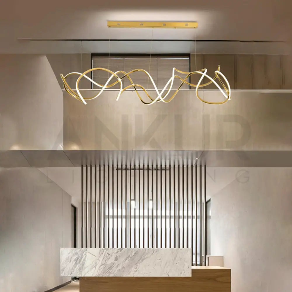 ANKUR GEOM TANGLED CONTEMPORARY LED PENDANT CHANDELIER - Ankur Lighting