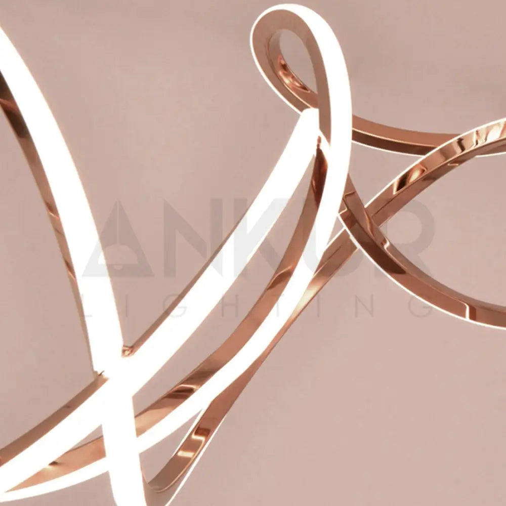 ANKUR GEOM TANGLED CONTEMPORARY LED PENDANT CHANDELIER - Ankur Lighting