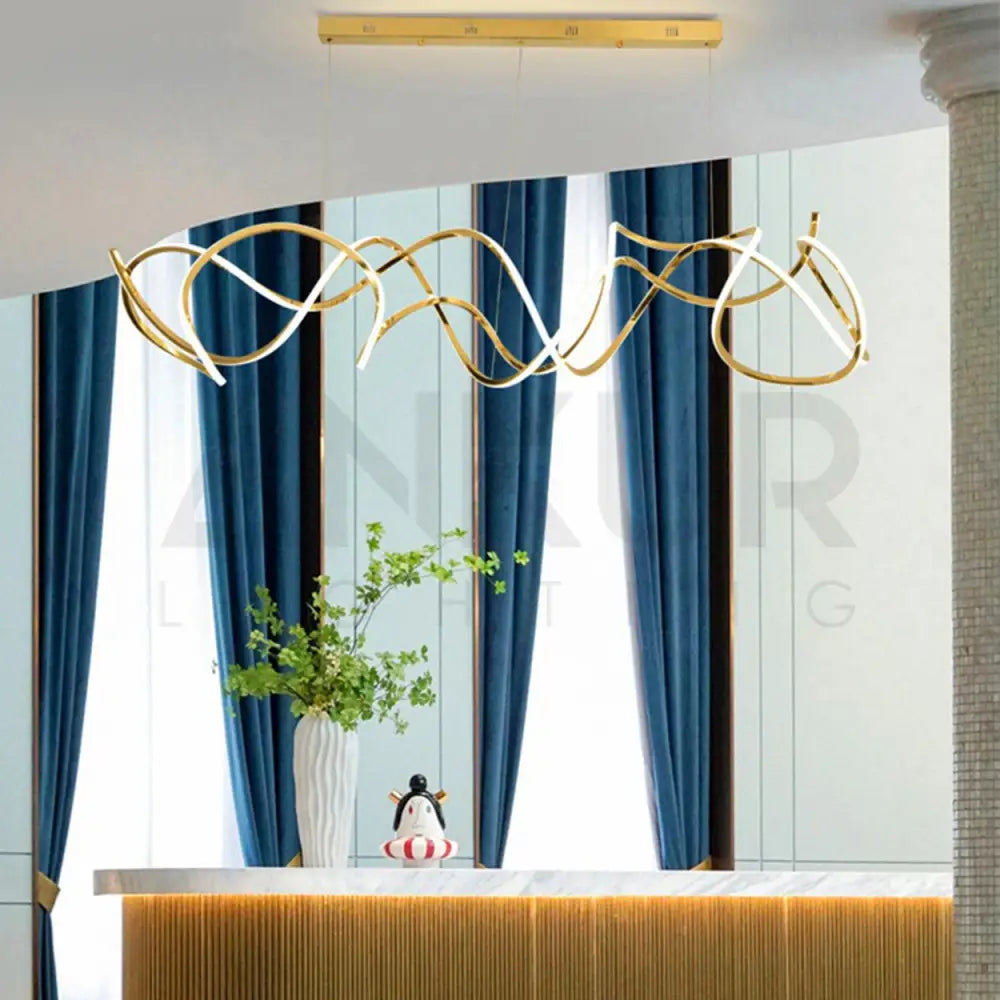 ANKUR GEOM TANGLED CONTEMPORARY LED PENDANT CHANDELIER - Ankur Lighting