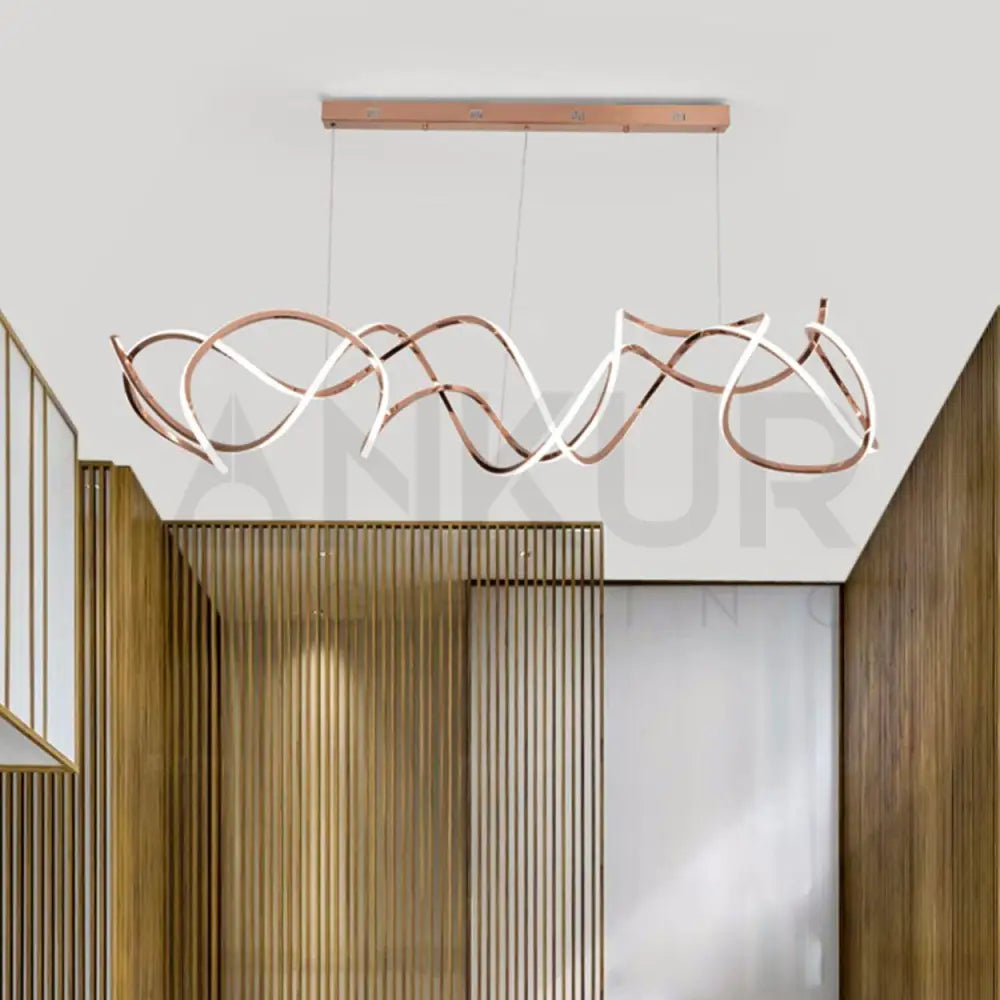 ANKUR GEOM TANGLED CONTEMPORARY LED PENDANT CHANDELIER - Ankur Lighting