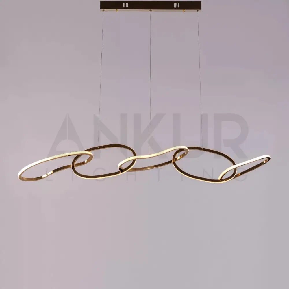 ANKUR GEOM UNITY LOOP CONTEMPORARY LED CHANDELIER - Ankur Lighting