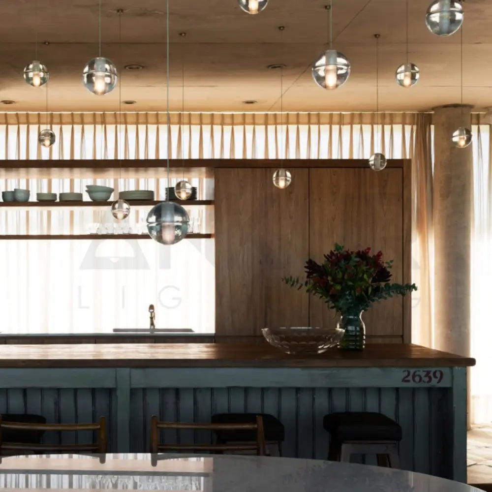 ANKUR GLASS BALL HANGING LIGHT - Ankur Lighting