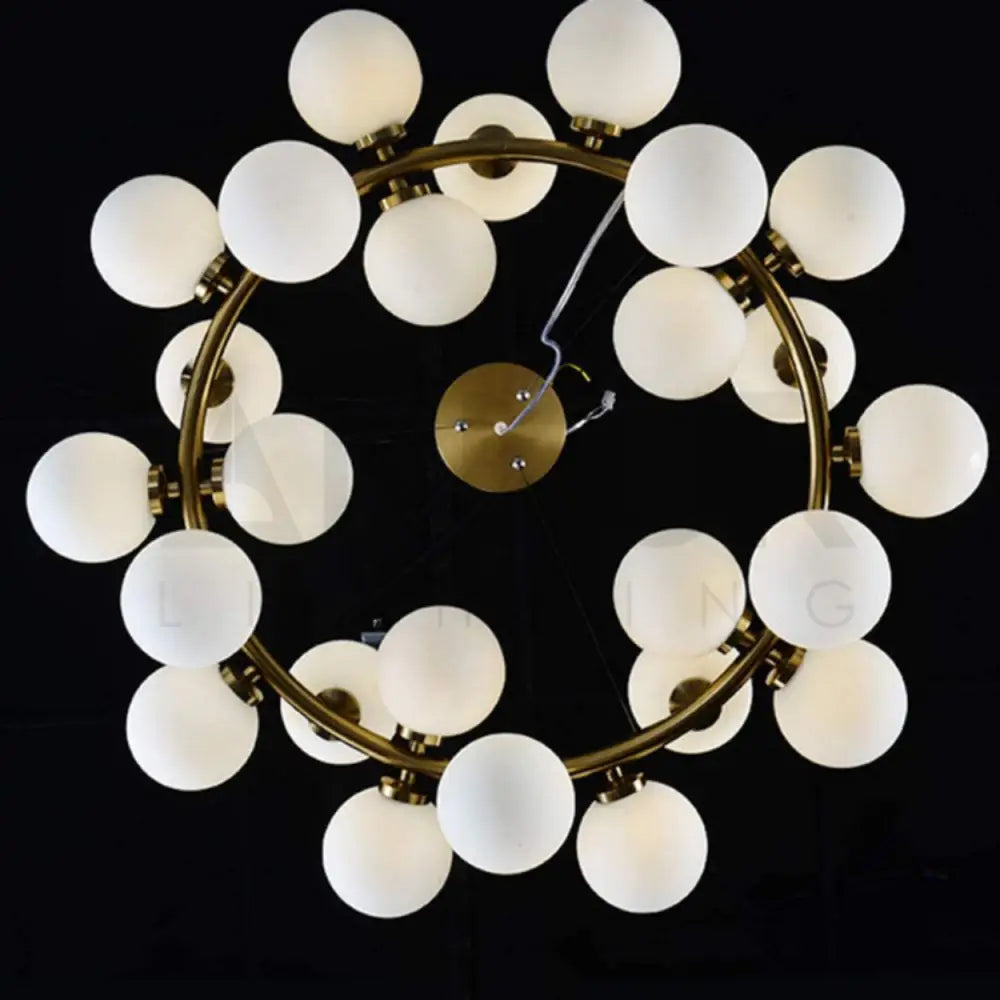 ANKUR GLASS BUBBLE RING CHANDELIER - Ankur Lighting