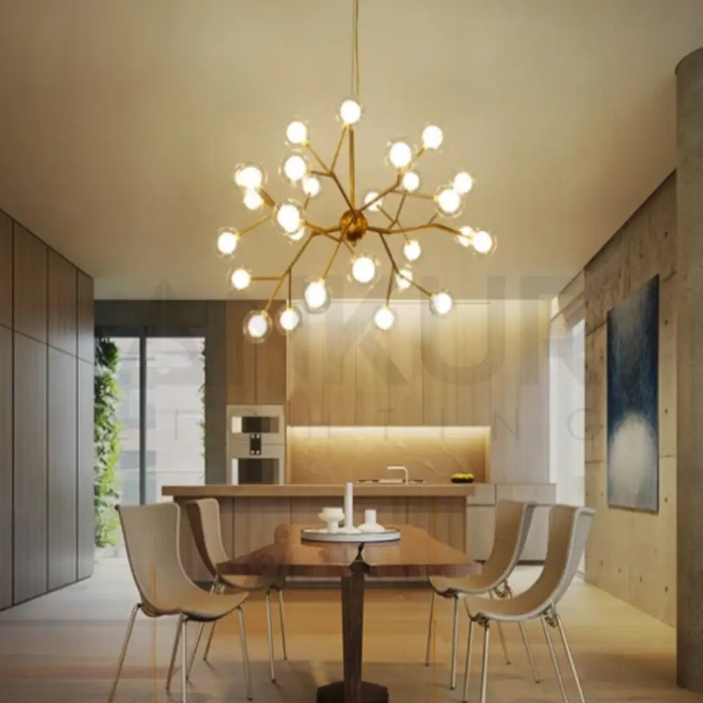 ANKUR GLASS BUBBLES TREE CHANDELIER - Ankur Lighting