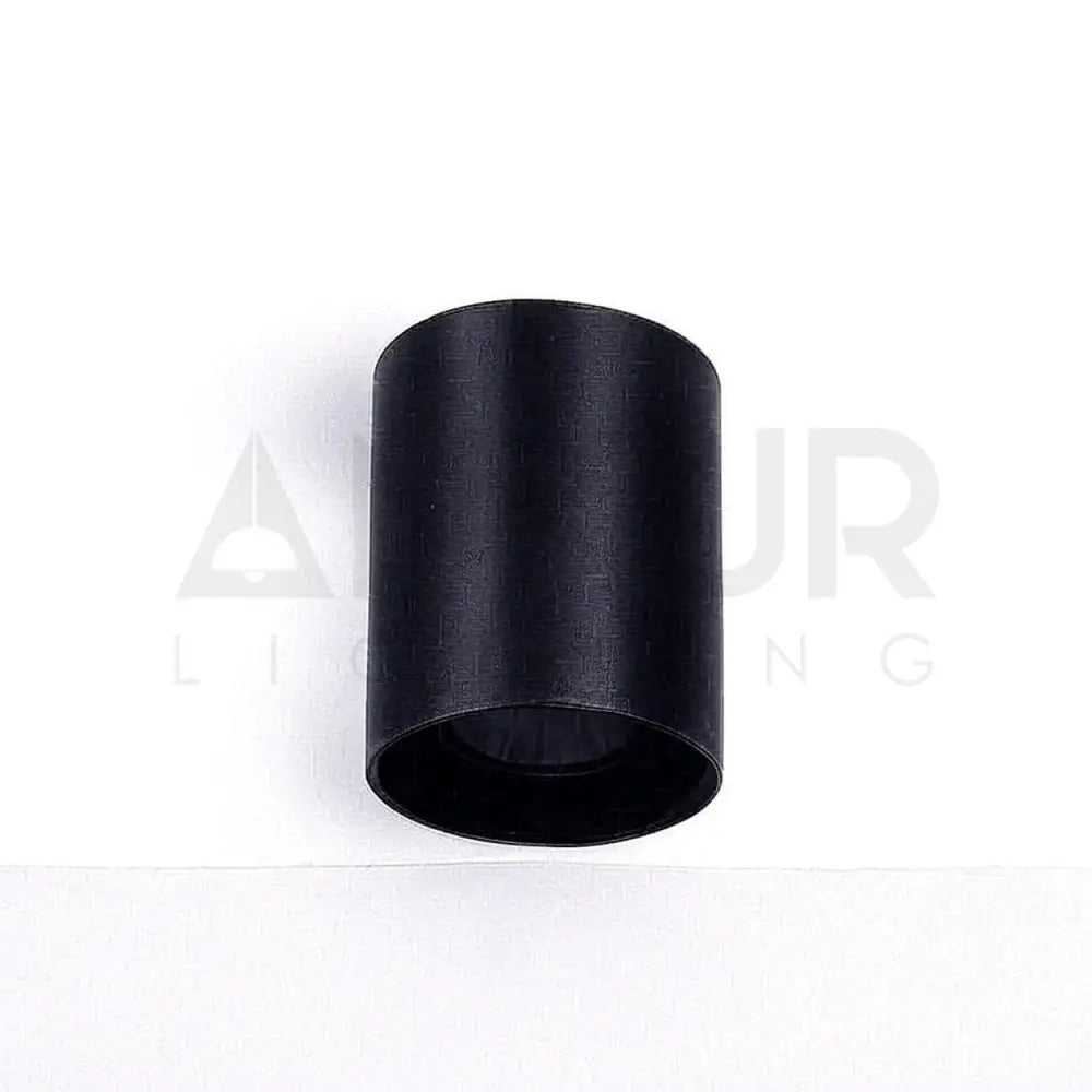 ANKUR GLITZ CYLINDRICAL SHAPE INDOOR CEILING MOUNTED SPOT LIGHT LED SURFACE DOWNLIGHT 12W / BLACK + BLACK / 3CCT