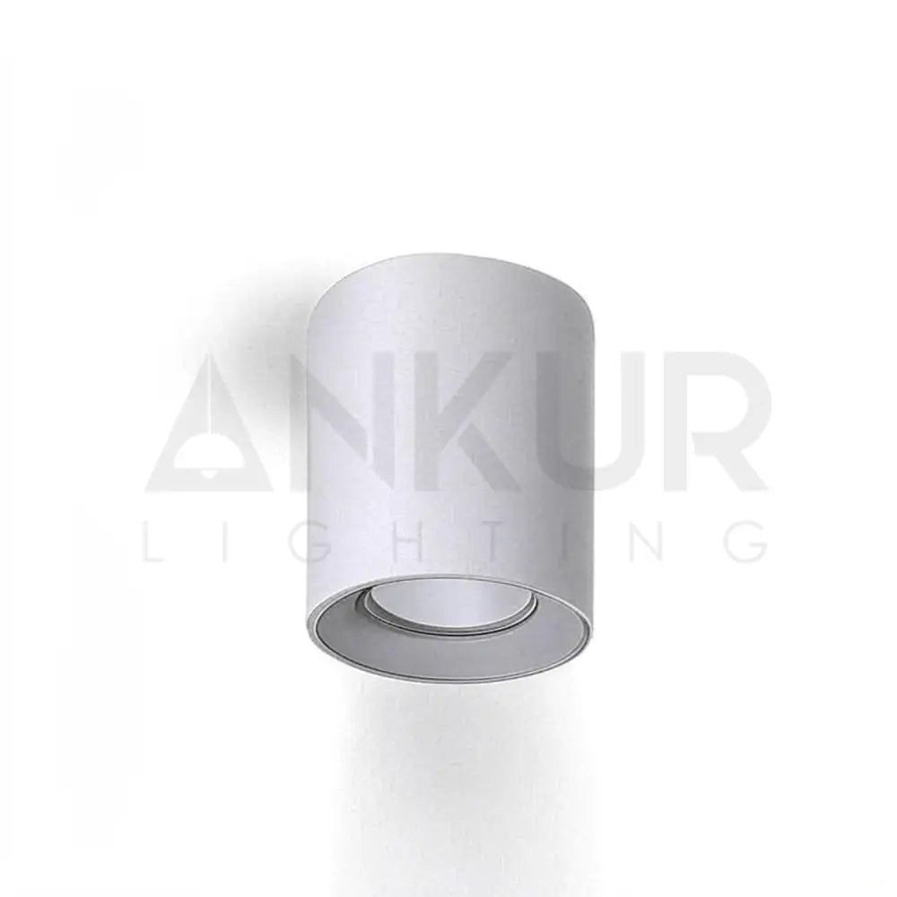 ANKUR GLITZ CYLINDRICAL SHAPE INDOOR CEILING MOUNTED SPOT LIGHT LED SURFACE DOWNLIGHT 12W / WHITE + WHITE / 6500K