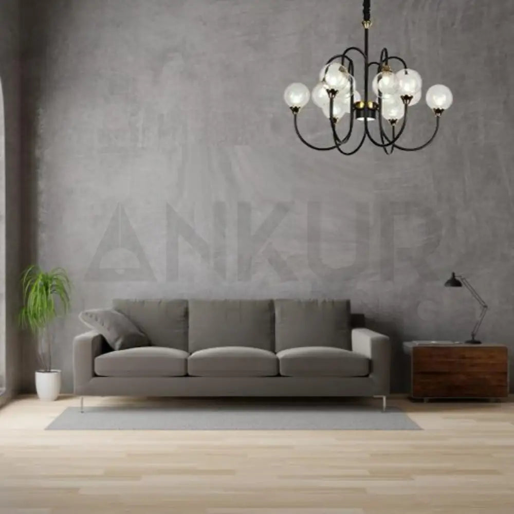 ANKUR GLOBE CHANDELIER - Ankur Lighting