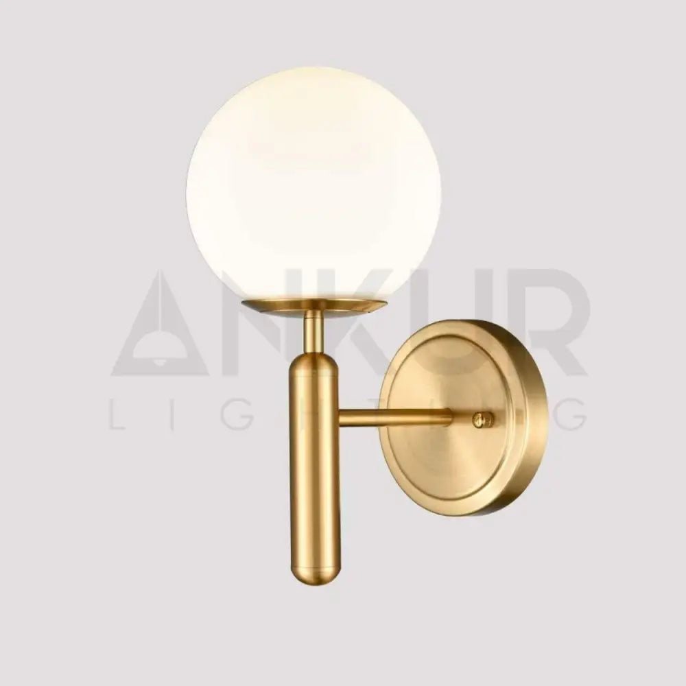 ANKUR GLOBO SIMPLE YET ELEGANT BRASS PLATED WALL LIGHT Wall Light