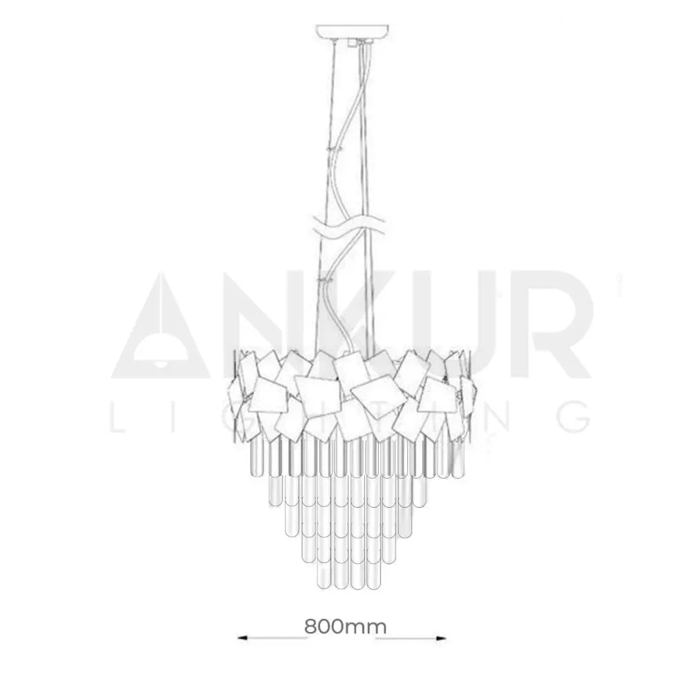 ANKUR GOLD CROWN LUXURY CRYSTAL CHANDELIER IN LED - Ankur Lighting