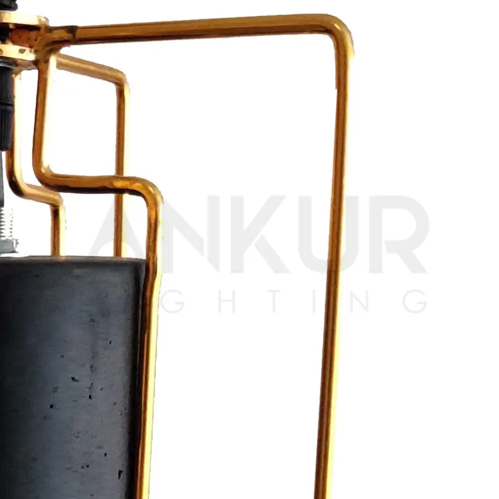 ANKUR GOLDEN CAGE CONCRETE HANGING - Ankur Lighting