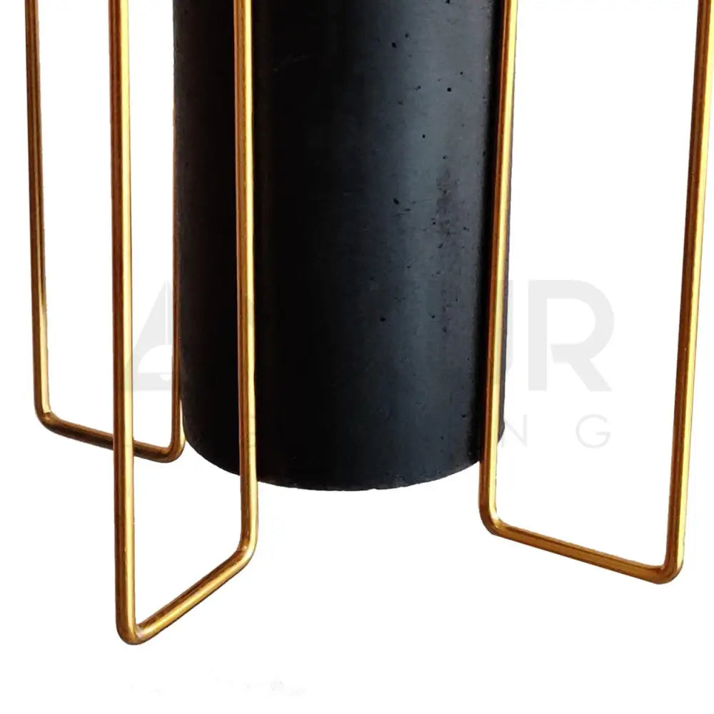 ANKUR GOLDEN CAGE CONCRETE HANGING - Ankur Lighting