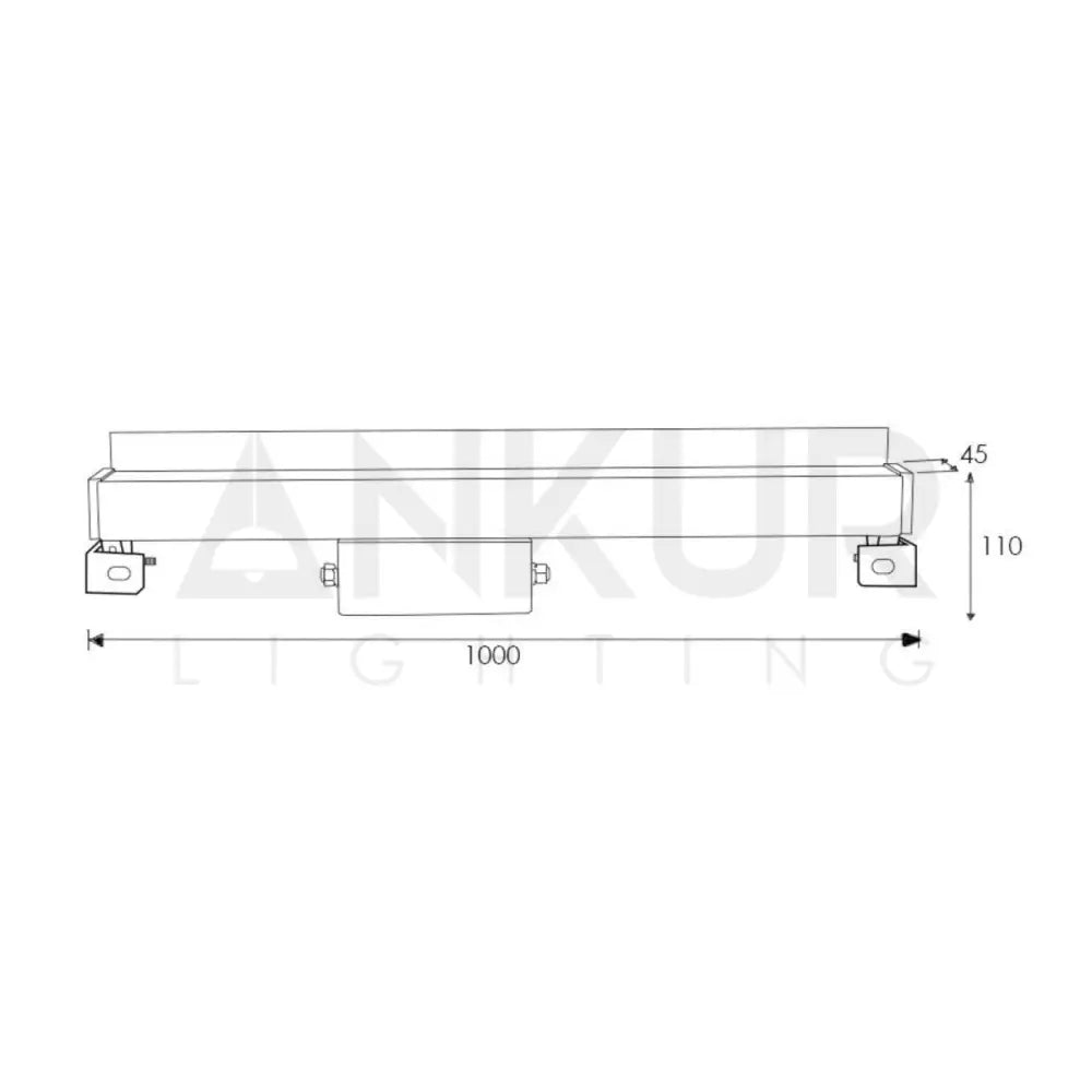 ANKUR GRAZER OUTDOOR RATED LINEAR LED WALL WASHER - Ankur Lighting