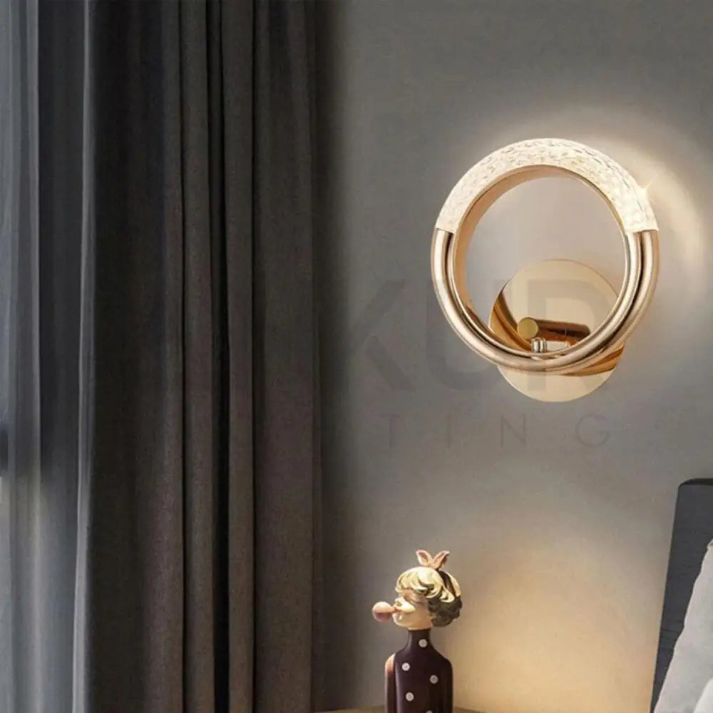 ANKUR HALF MOON RING LED WALL LIGHT - Ankur Lighting