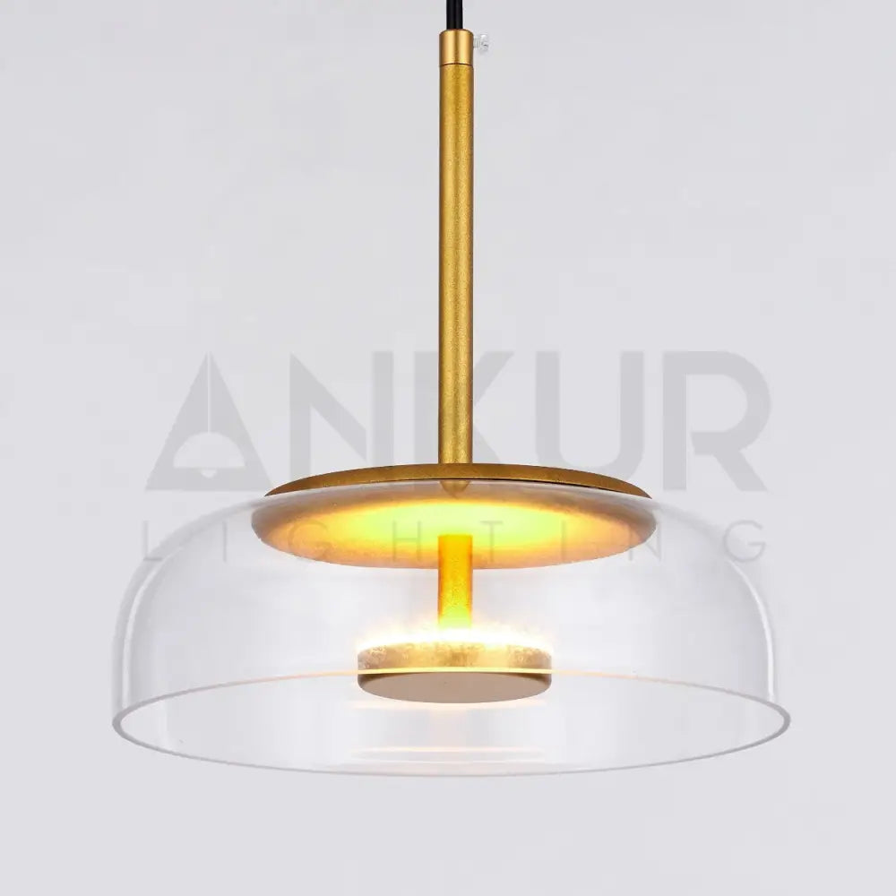 ANKUR HALO WIDE GLASS LED PENDANT LIGHT - Ankur Lighting