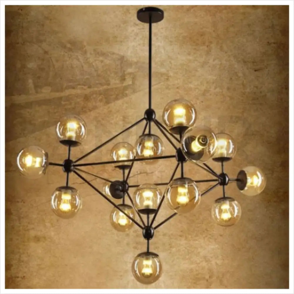 ANKUR HELIX MODERN GLASS AND METAL CHANDELIER - Ankur Lighting