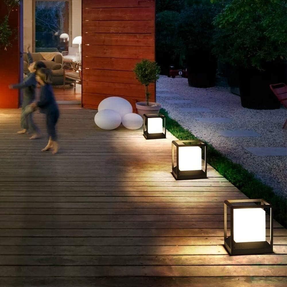 ANKUR HOUSA SQUARE ALUMINIUM OUTDOOR GATE LIGHT / PILLAR POST LIGHT - Ankur Lighting