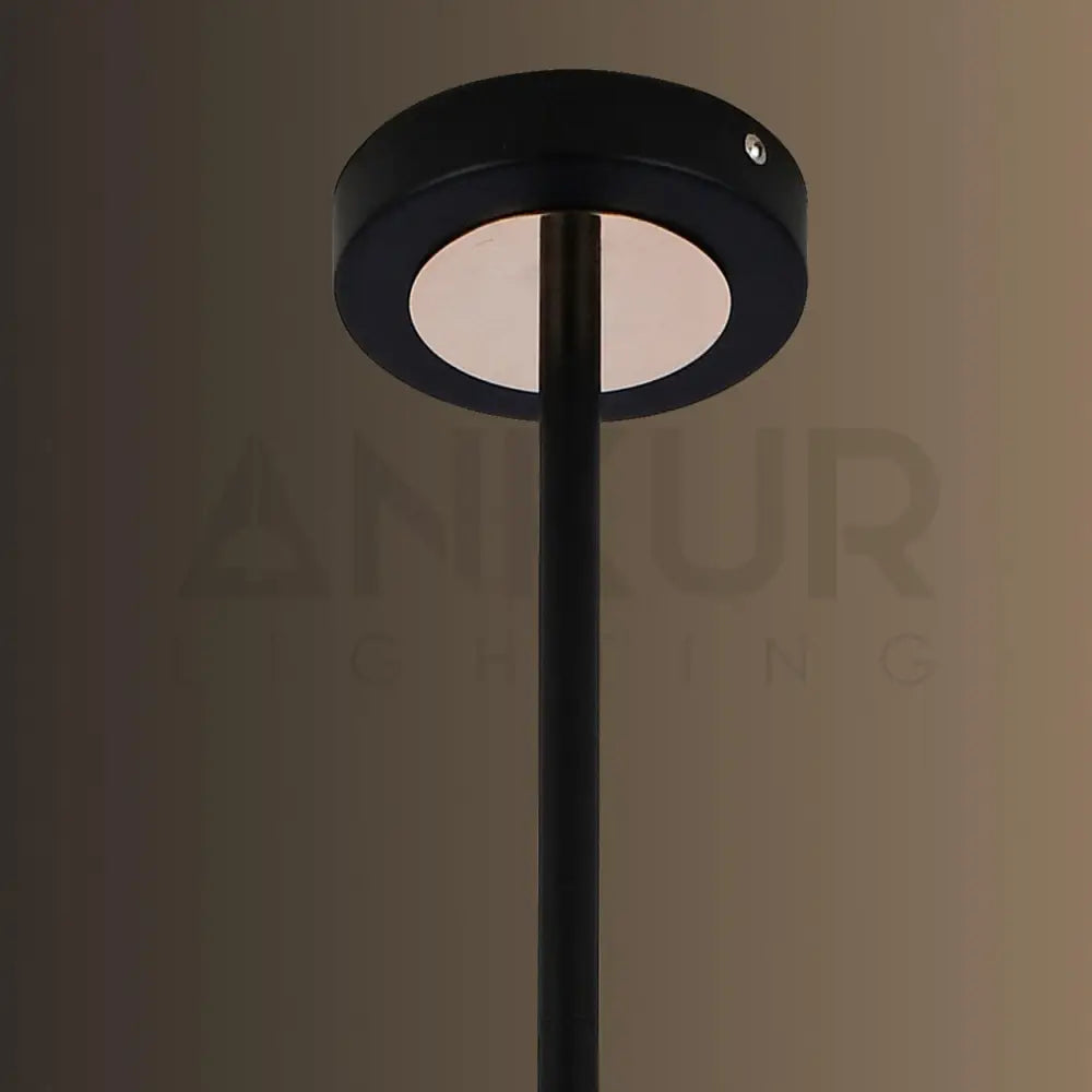 ANKUR HYDRON 10 LIGHT METAL AND MILKY GLOBE CHANDELIER - Ankur Lighting
