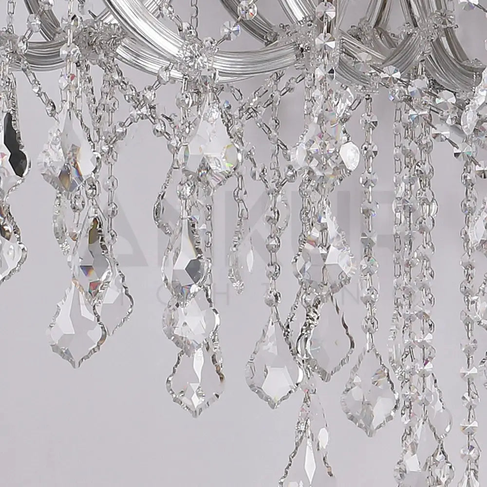 ANKUR IRIS 32 LIGHTS CLEAR CRYSTAL GRAND CHANDELIER - Ankur Lighting