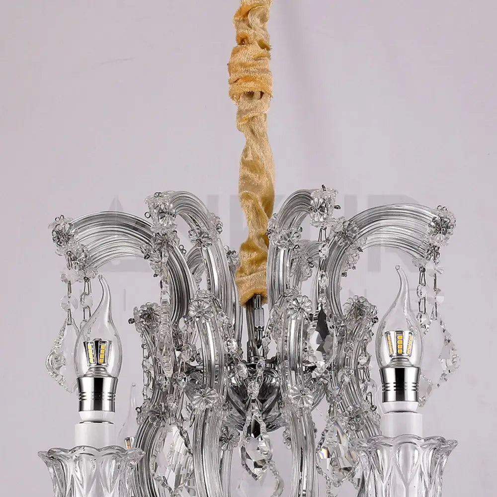 ANKUR IRIS 8 LIGHT CLEAR CRYSTAL CHANDELIER - Ankur Lighting