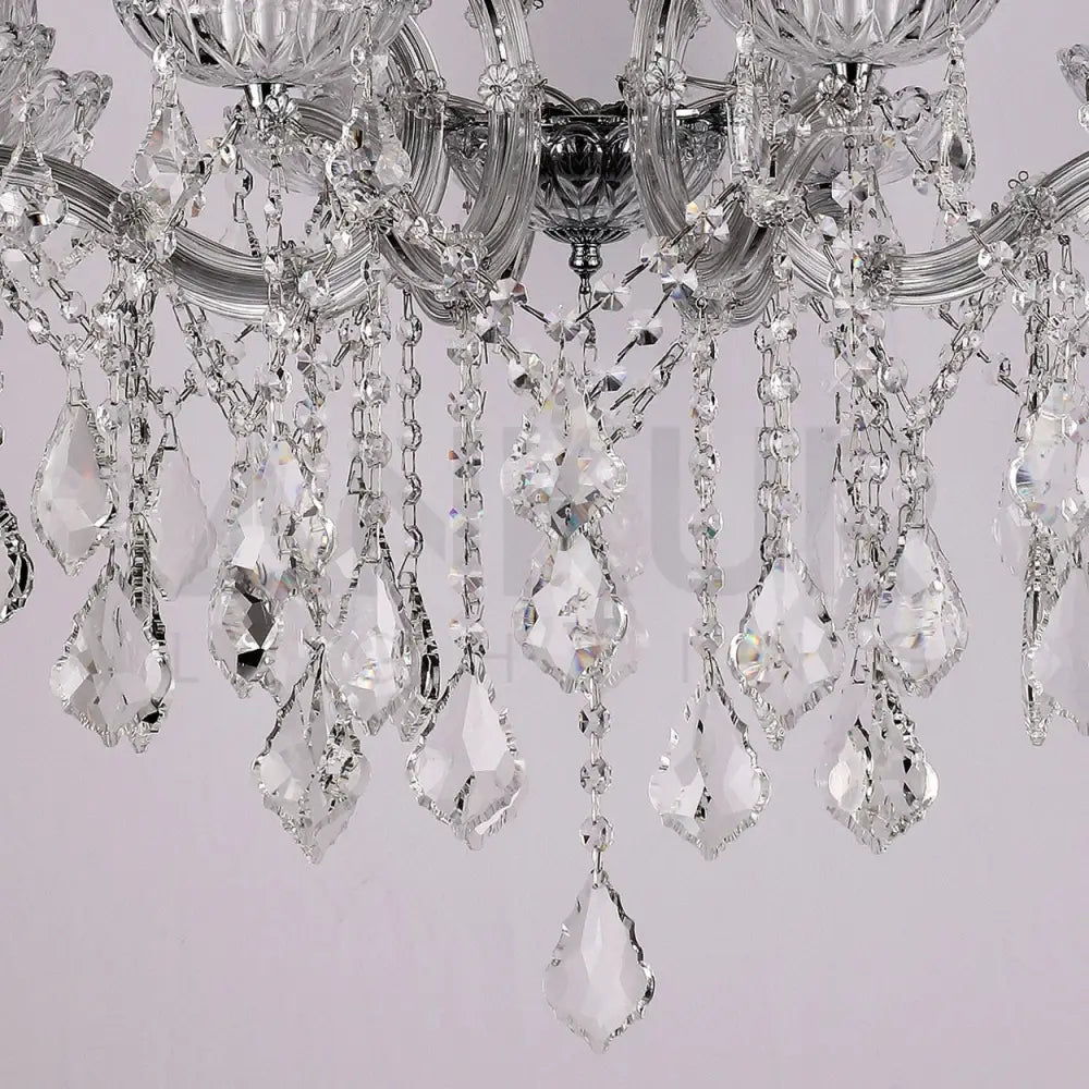 ANKUR IRIS 8 LIGHT CLEAR CRYSTAL CHANDELIER - Ankur Lighting