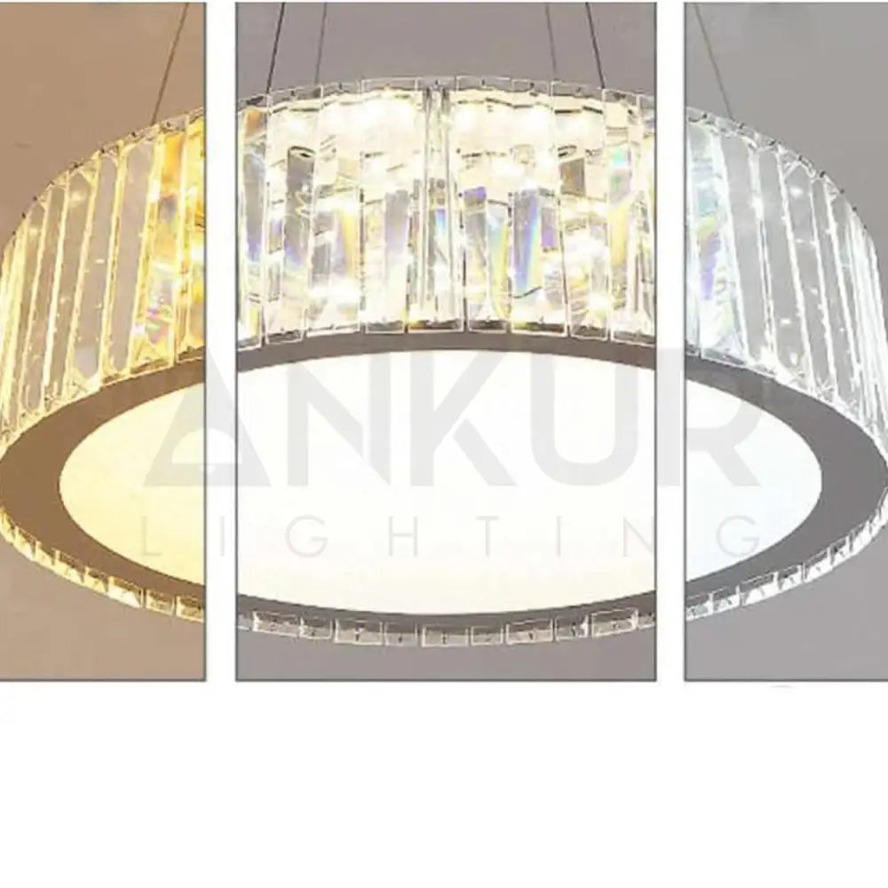 ANKUR IVY CRYSTAL LED CHANDELIER ROUND - Ankur Lighting