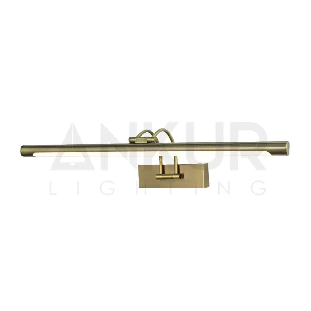 ANKUR LEXUS DOUBLE TWIST ADJUSTABLE PICTURE WALL LIGHT 12W (SMALL) / Antique Brass Wall Light