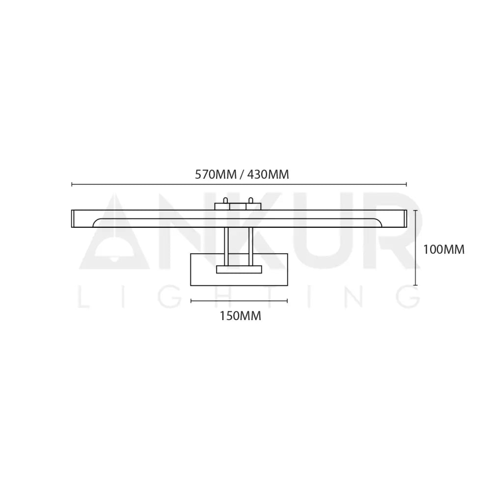 ANKUR LEXUS DOUBLE TWIST ADJUSTABLE PICTURE WALL LIGHT Wall Light